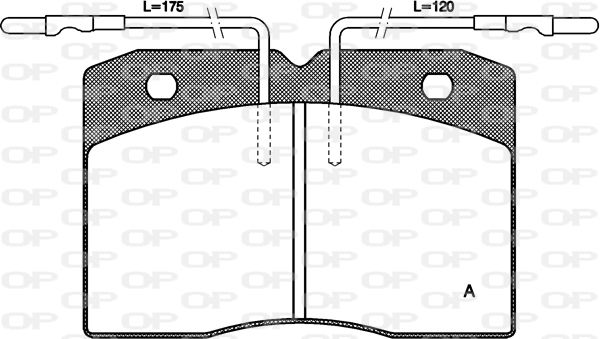 OPEN PARTS Комплект тормозных колодок, дисковый тормоз BPA0211.04